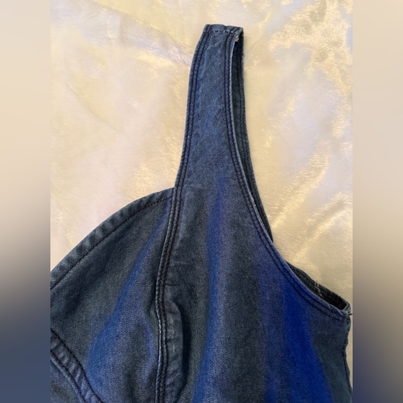 Denim Blue Button-Down Dress - Picture 9 of 14